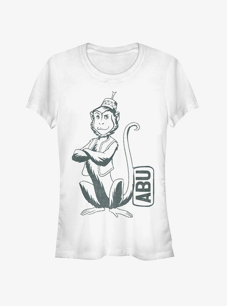 Disney Aladdin 2019 Abu Side Kick Pocket Girls T-Shirt