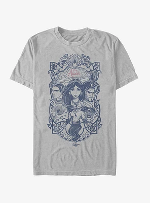 Disney Aladdin 2019 Vintage Collage T-Shirt