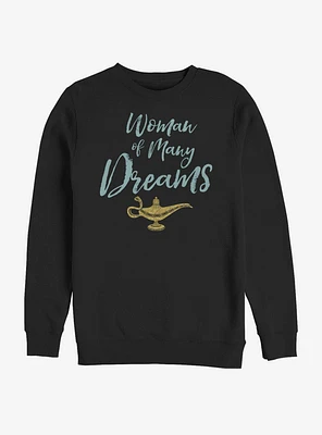 Disney Aladdin 2019 Woman of Many Dreams Cursive Sweatshirt