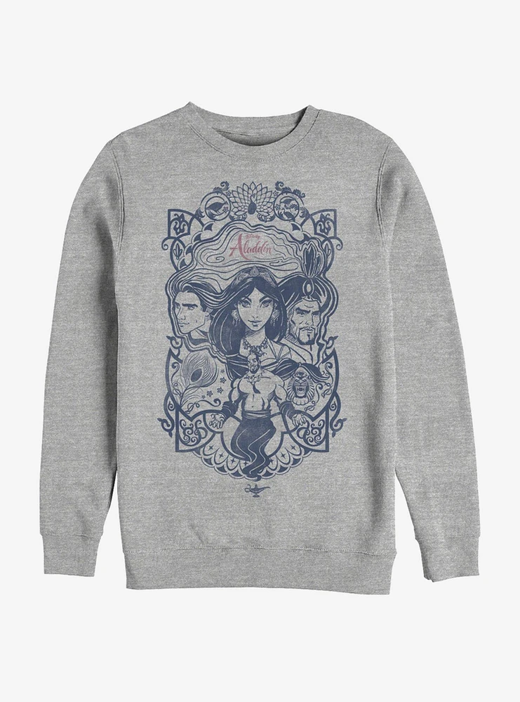 Disney Aladdin 2019 Vintage Collage Sweatshirt