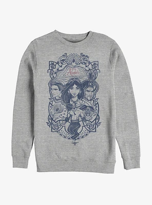 Disney Aladdin 2019 Vintage Collage Sweatshirt