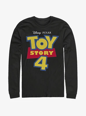 Disney Pixar Toy Story 4 Full Color Logo Long-Sleeve T-Shirt