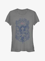 Disney Aladdin 2019 Vintage Collage Girls T-Shirt