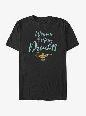 Disney Aladdin 2019 Woman of Many Dreams Cursive  T-Shirt