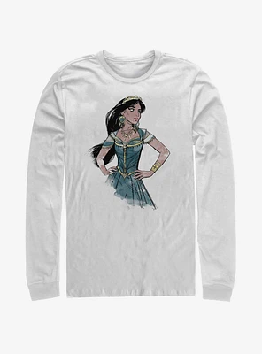 Disney Aladdin 2019 Jasmine Sketch Long-Sleeve T-Shirt