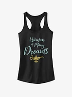 Disney Aladdin 2019 Woman of Many Dreams Cursive Girls Tank