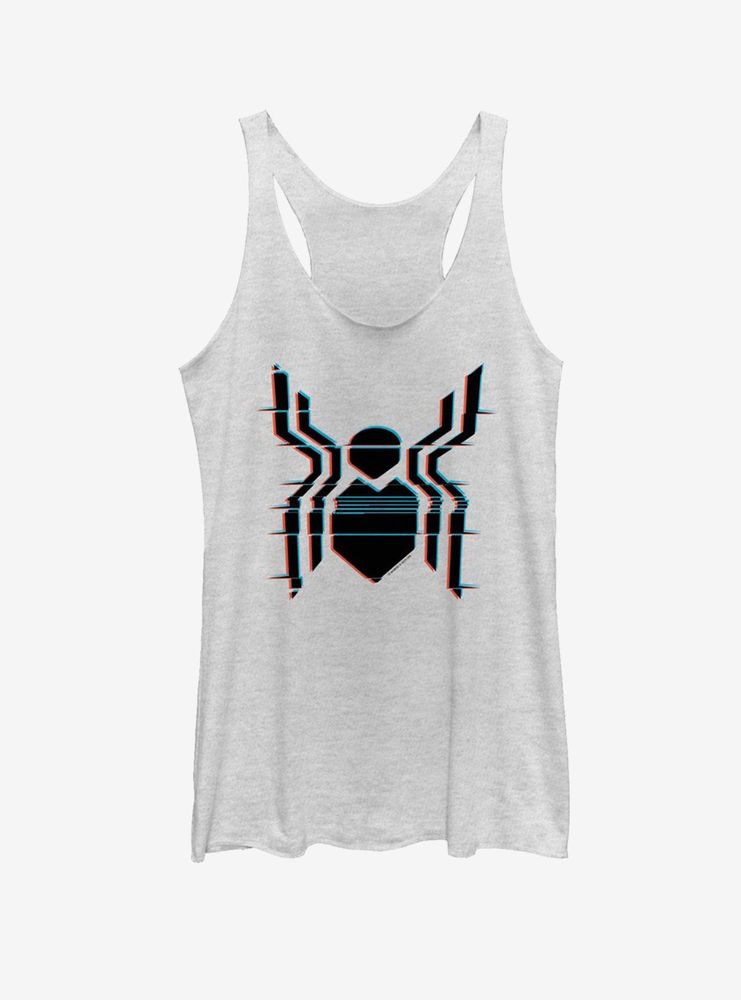 Marvel Spider-Man Far From Home Glitch Spider Logo Womens Tank