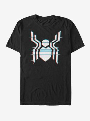 Marvel Spider-Man Far From Home Glitch Spider Logo T-Shirt