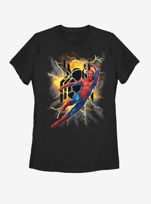 Marvel Spider-Man Far From Home Exploding Spider Womens T-Shirt
