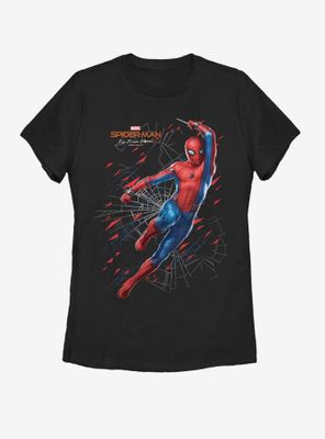 Marvel Spider-Man Far From Home Traveling Spidey Womens T-Shirt