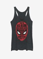 Marvel Spider-Man Far From Home Face words Womens Tank