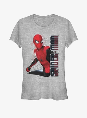 Marvel Spider-Man Far From Home Spider Webs Girls T-Shirt