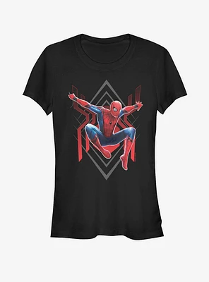 Marvel Spider-Man Far From Home Spider Jump Girls T-Shirt