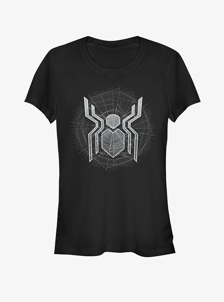 Marvel Spider-Man Far From Home Web Logo Girls T-Shirt