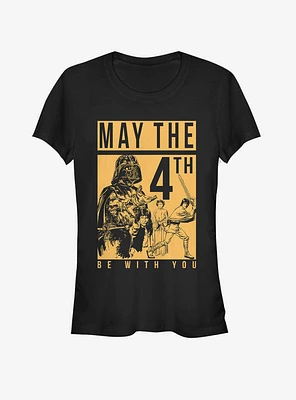 Star Wars May the Fourth Box Girls T-Shirt