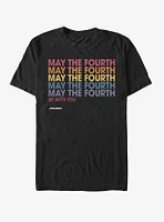 Star Wars May the Fourth Stack T-Shirt