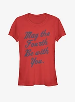 Star Wars Looking May the Fourth Girls T-Shirt