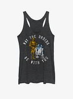 Star Wars Droid Luck May the Fourth Girls Tank Top