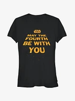 Star Wars May the Fourth Title Girls T-Shirt