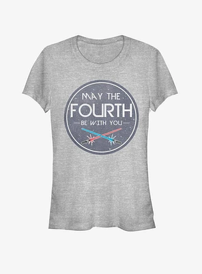 Star Wars May the Fourth Circle Girls T-Shirt