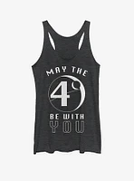 Star Wars May the Fourth Moon Girls Tank Top