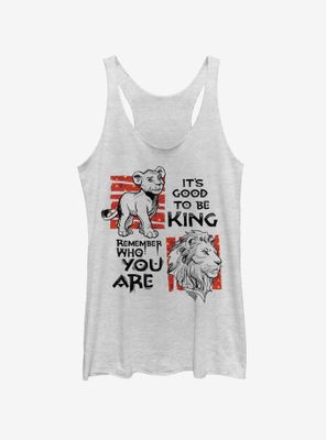 Disney The Lion King 2019 Simba Text Womens Tank