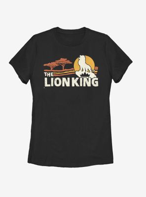 Disney The Lion King 2019 Savannah Scene Back Womens T-Shirt