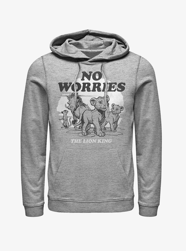 Disney The Lion King 2019 No Worries Back Hoodie