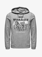 Disney The Lion King 2019 No Worries Back Hoodie