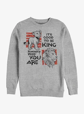 Disney The Lion King 2019 Simba Text Sweatshirt