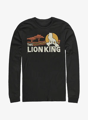 Disney The Lion King 2019 Savannah Scene Back Long-Sleeve T-Shirt