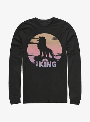 Disney The Lion King 2019 Sunset Logo Long-Sleeve T-Shirt