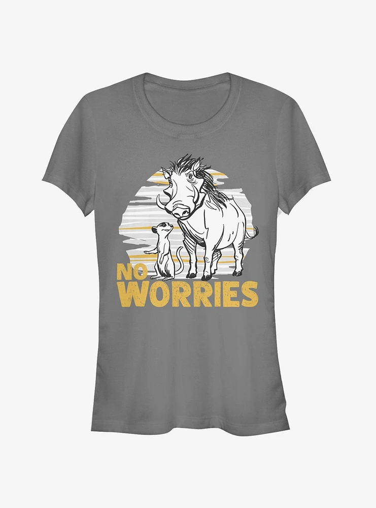 Disney The Lion King 2019 No Worries Club Girls T-Shirt