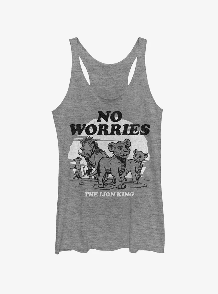 Disney The Lion King 2019 No Worries Back Girls Tank