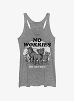 Disney The Lion King 2019 No Worries Back Girls Tank