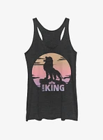 Disney The Lion King 2019 Sunset Logo Girls Tank