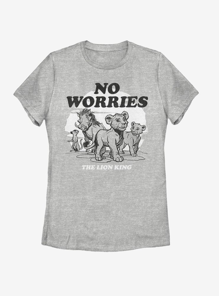 Disney The Lion King 2019 No Worries Back Womens T-Shirt