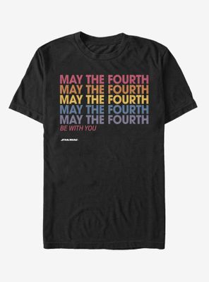 Star Wars May the Fourth Stack T-Shirt