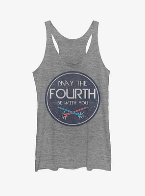 Star Wars May the Fourth Circle Womens Tank Top
