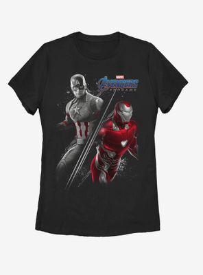 Marvel Avengers Endgame Cap Ironman Womens T-Shirt