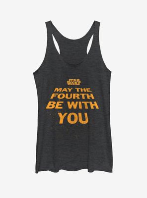 Star Wars May the Fourth Title Womens Tank Top