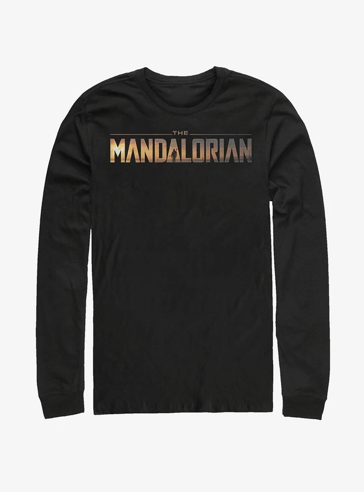 Star Wars The Mandalorian Logo Long-Sleeve T-Shirt