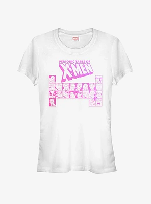 Marvel X-Men Characters Periodic Table Girls T-Shirt