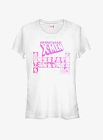 Marvel X-Men Characters Periodic Table Girls T-Shirt