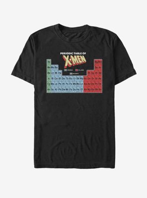 Marvel X-Men Periodic Table Black T-Shirt