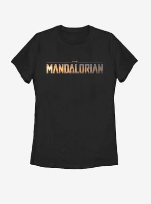 Star Wars The Mandalorian Logo Womens T-Shirt