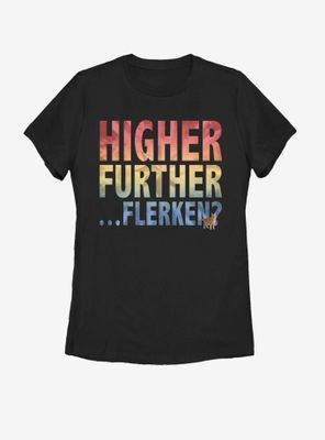 Marvel Captain Higher Further Flerken Womens T-Shirt