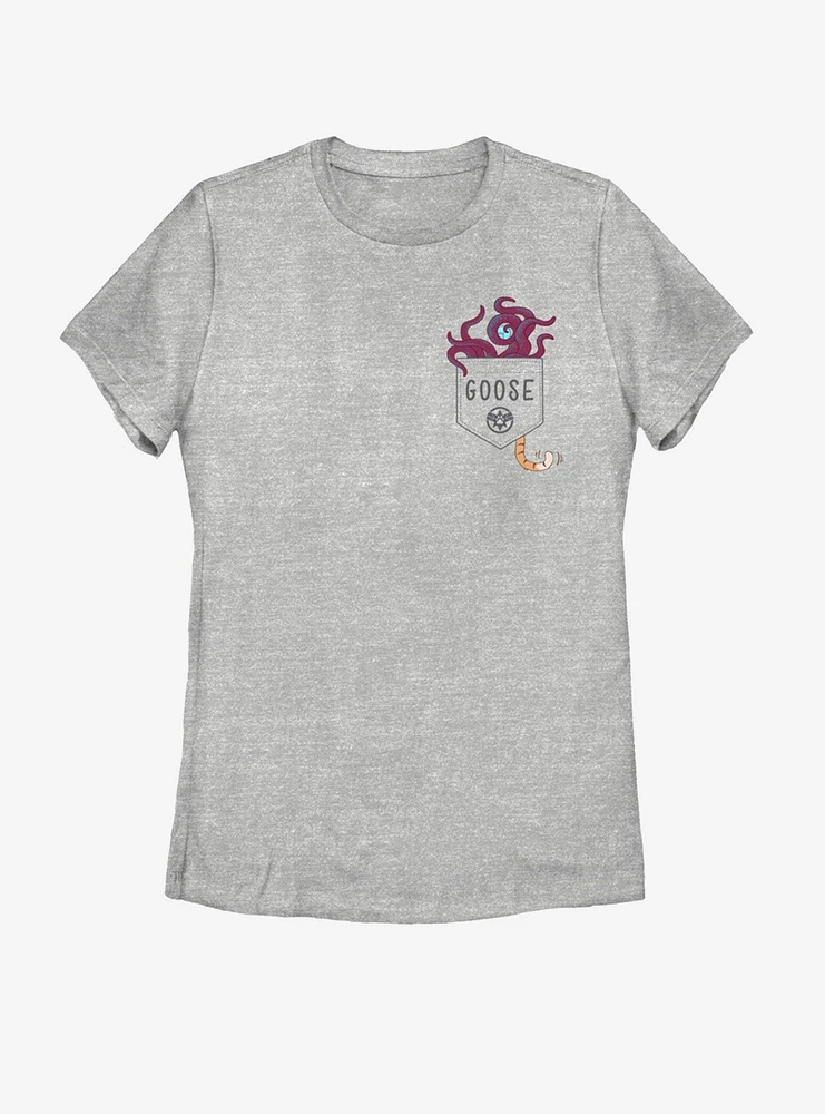 Marvel Captain Goose Flerken Faux Pocket Womens T-Shirt