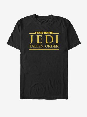 Star Wars Jedi Fallen Order Logo Yellow Ink T-Shirt