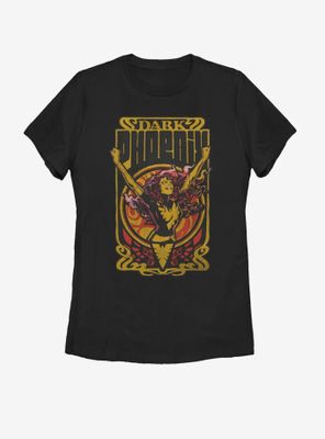 Marvel X-Men Dark Phoenix Fire Womens T-Shirt